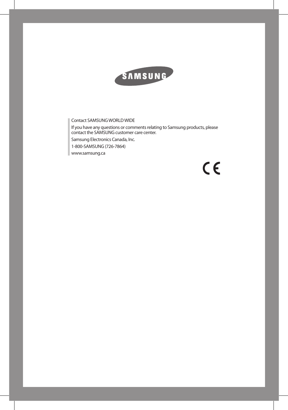 Samsung DV206LEW User Manual | Page 30 / 30