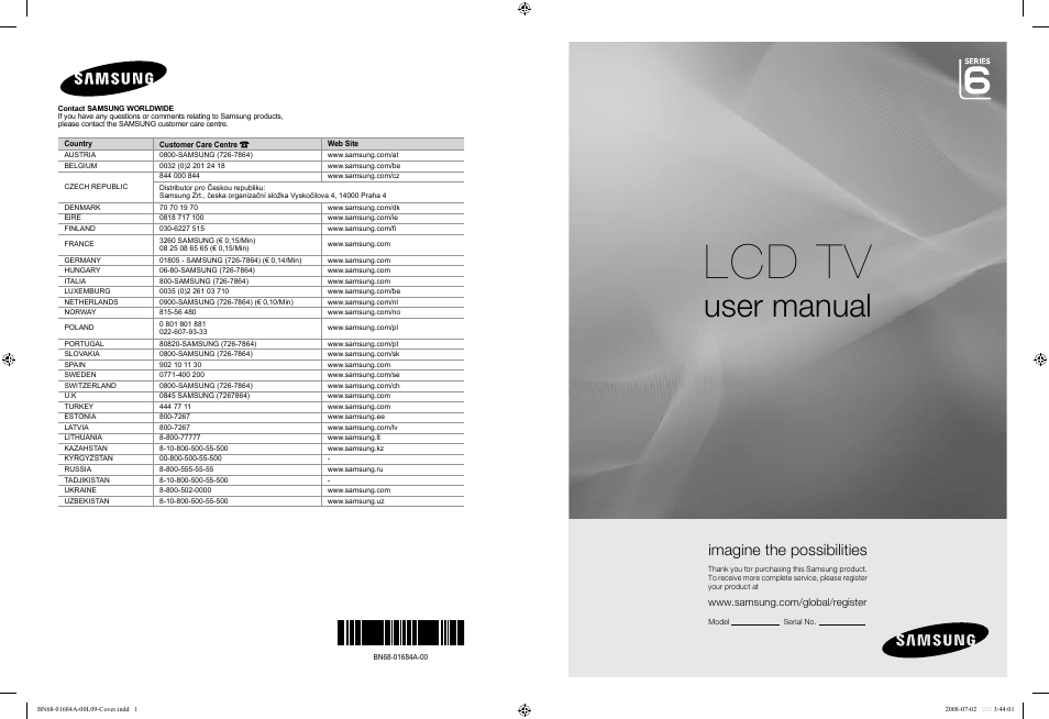 Samsung BN68-01684A-00 User Manual | 69 pages