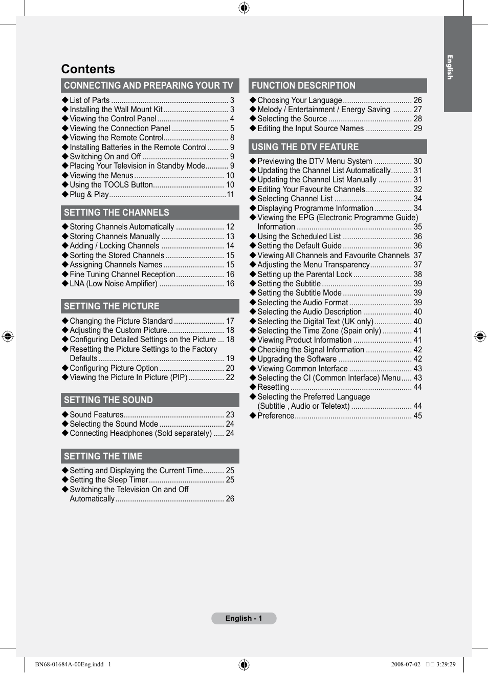 Samsung BN68-01684A-00 User Manual | Page 3 / 69