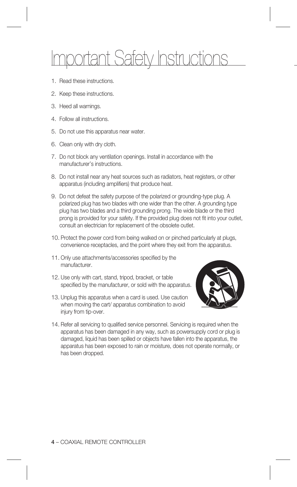 Important safety instructions | Samsung SCX-RD100 User Manual | Page 4 / 22