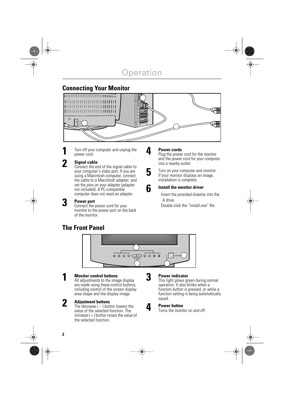 Operation | Samsung 450Nb User Manual | Page 4 / 8