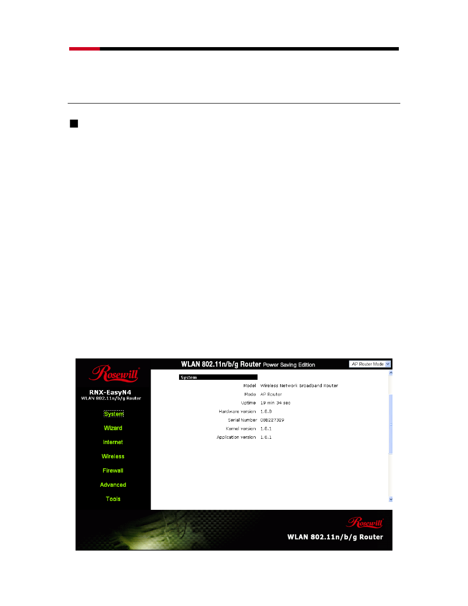 12 ap router mode, System | Samsung RNX-EASYN4 User Manual | Page 26 / 110