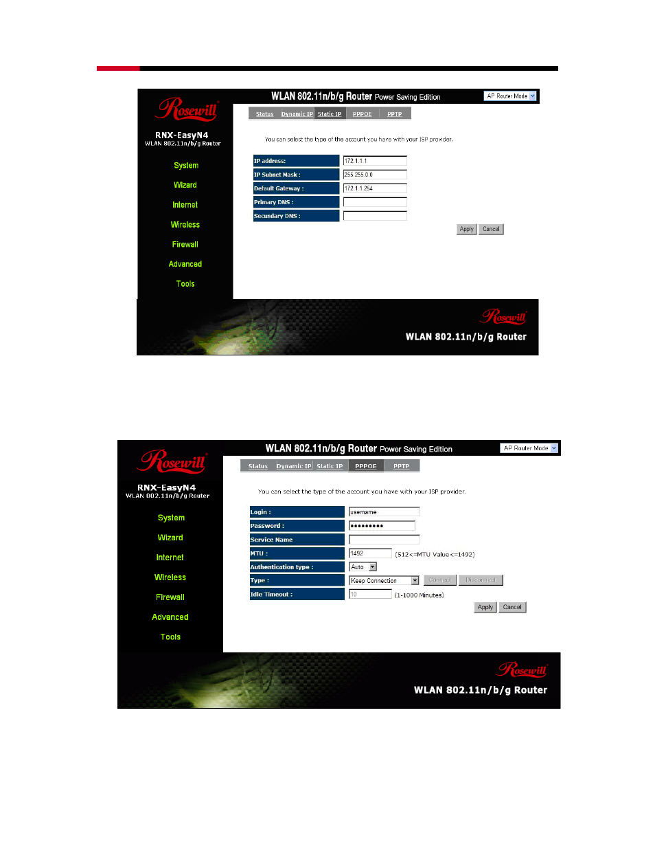 Point-to-point over ethernet protocol (pppoe) | Samsung RNX-EASYN4 User Manual | Page 40 / 110