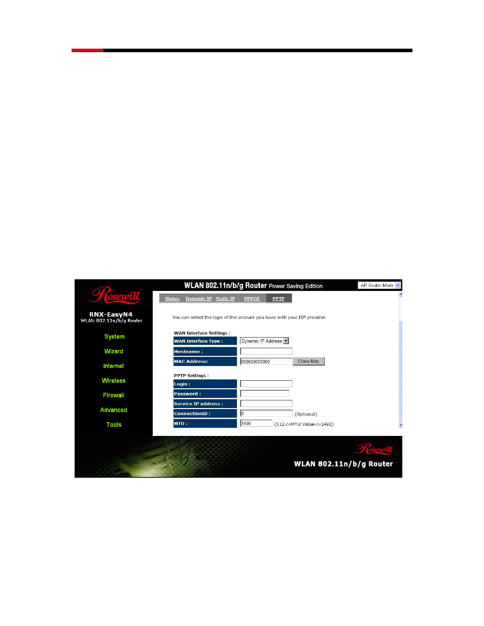 Point-to-point tunneling protocol (pptp) | Samsung RNX-EASYN4 User Manual | Page 41 / 110