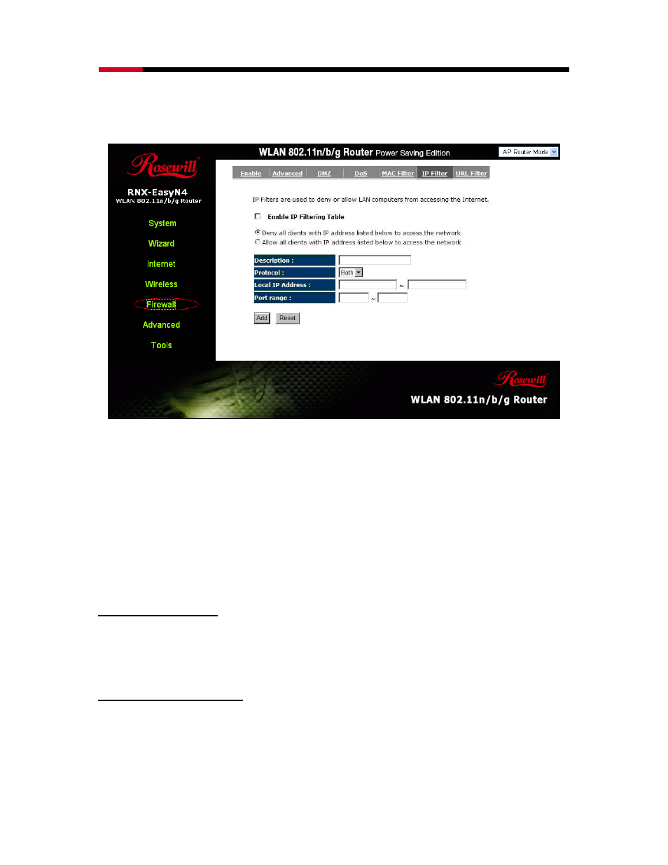 Ip filter | Samsung RNX-EASYN4 User Manual | Page 64 / 110