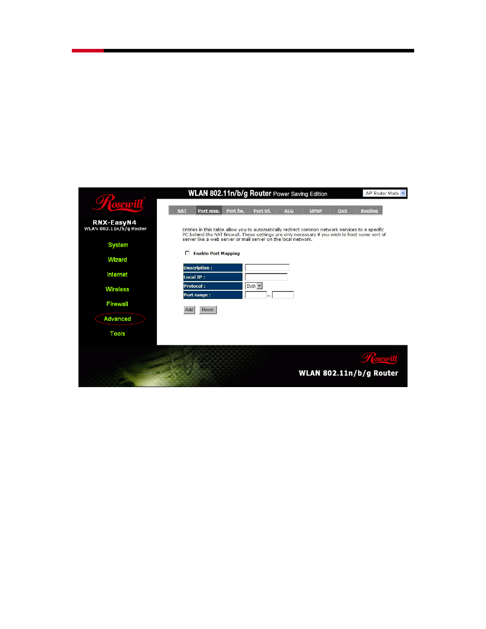 Port mapping | Samsung RNX-EASYN4 User Manual | Page 68 / 110