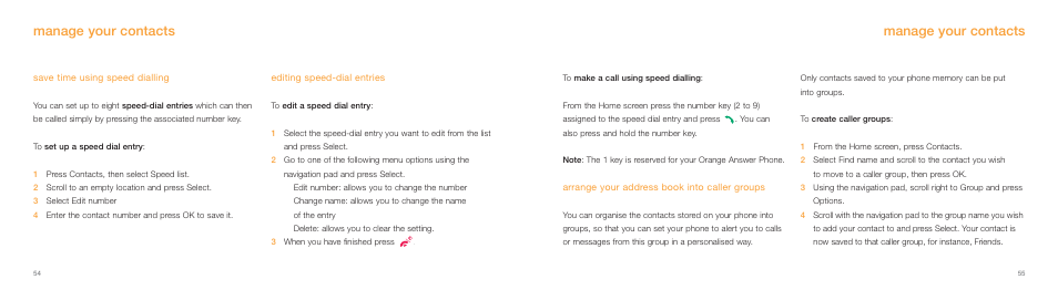 Manage your contacts | Samsung E800 User Manual | Page 28 / 118