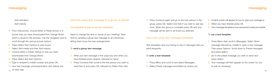 Messaging | Samsung E800 User Manual | Page 38 / 118