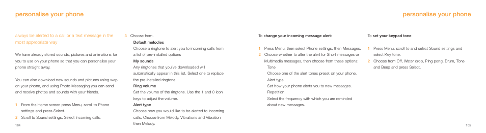 Personalise your phone | Samsung E800 User Manual | Page 53 / 118