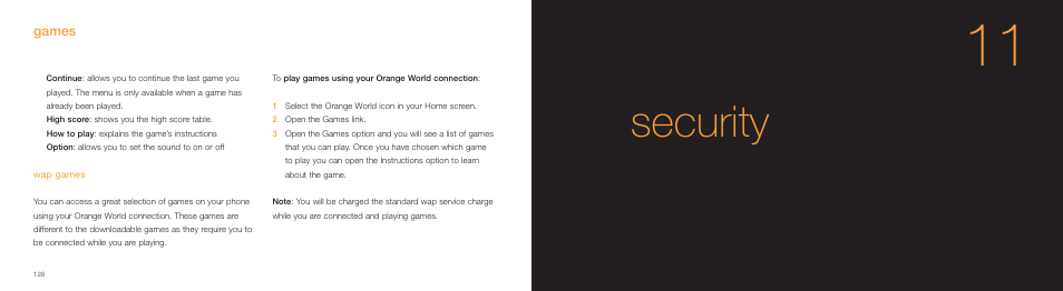Security, Games | Samsung E800 User Manual | Page 65 / 118