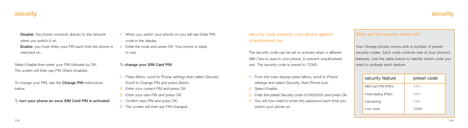 Security | Samsung E800 User Manual | Page 68 / 118