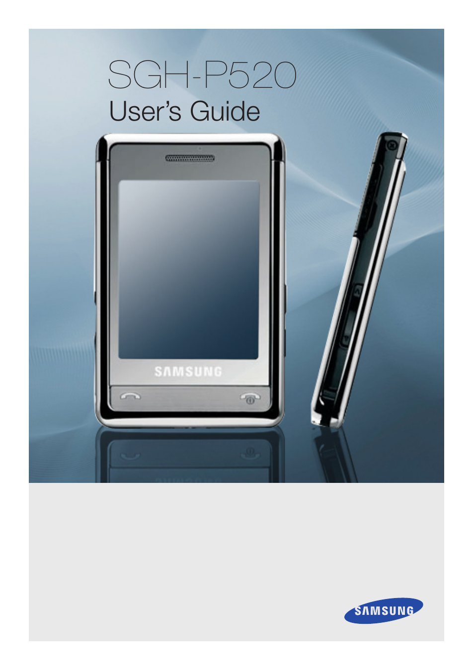 Samsung / Giorgio Armani SGH-P520 User Manual | 7 pages