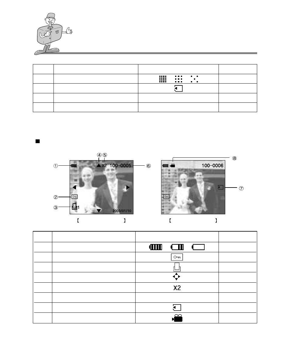 Identification of features, Play mode | Samsung Digimax 240 User Manual | Page 18 / 132