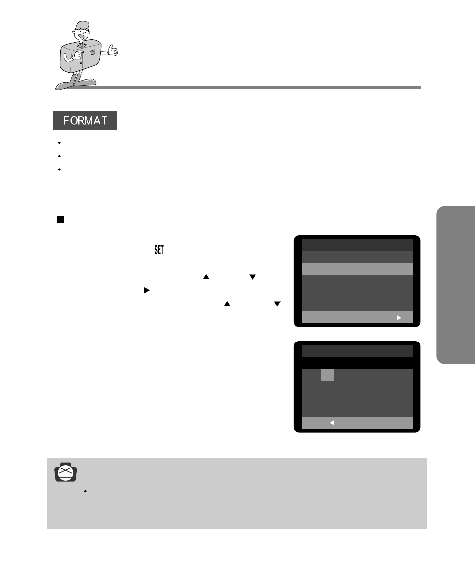 Adv anced setup mode, Notice | Samsung Digimax 240 User Manual | Page 77 / 132