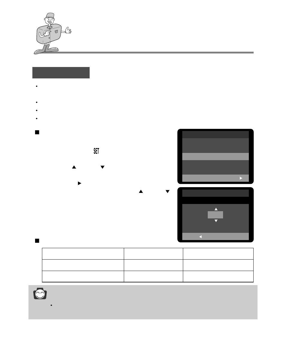 Setup mode, Information, Power off | Selecting the power off function, Time for power off | Samsung Digimax 240 User Manual | Page 78 / 132