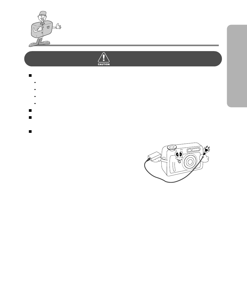 Caution | Samsung Digimax 240 User Manual | Page 9 / 132