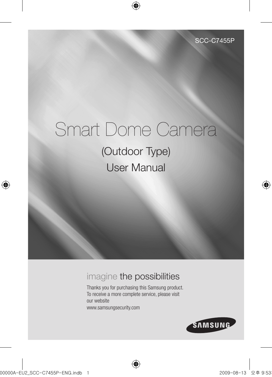 Samsung SCC-C7455P User Manual | 52 pages