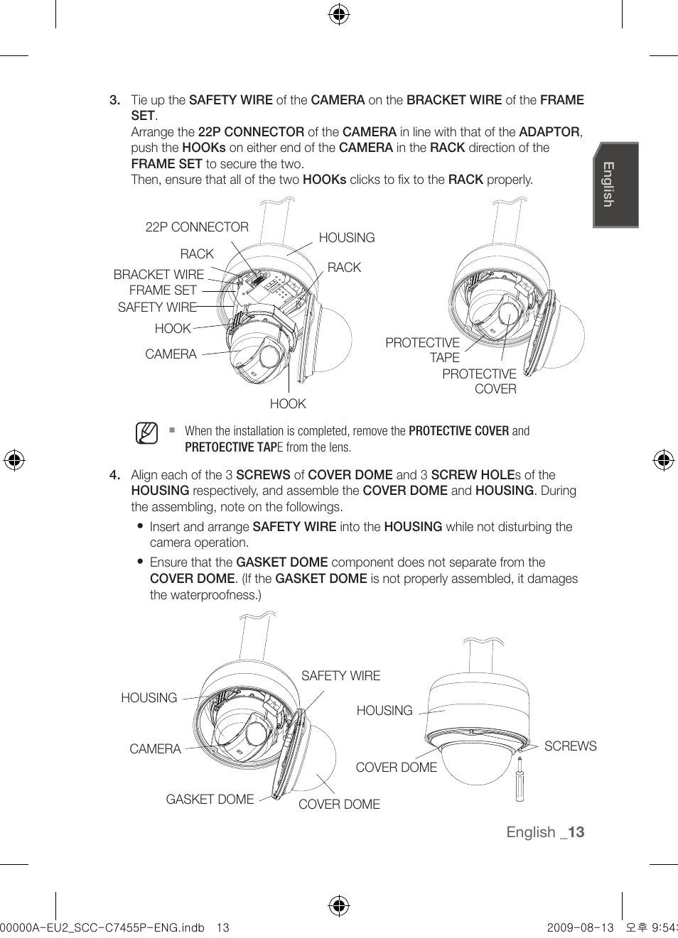 Samsung SCC-C7455P User Manual | Page 13 / 52