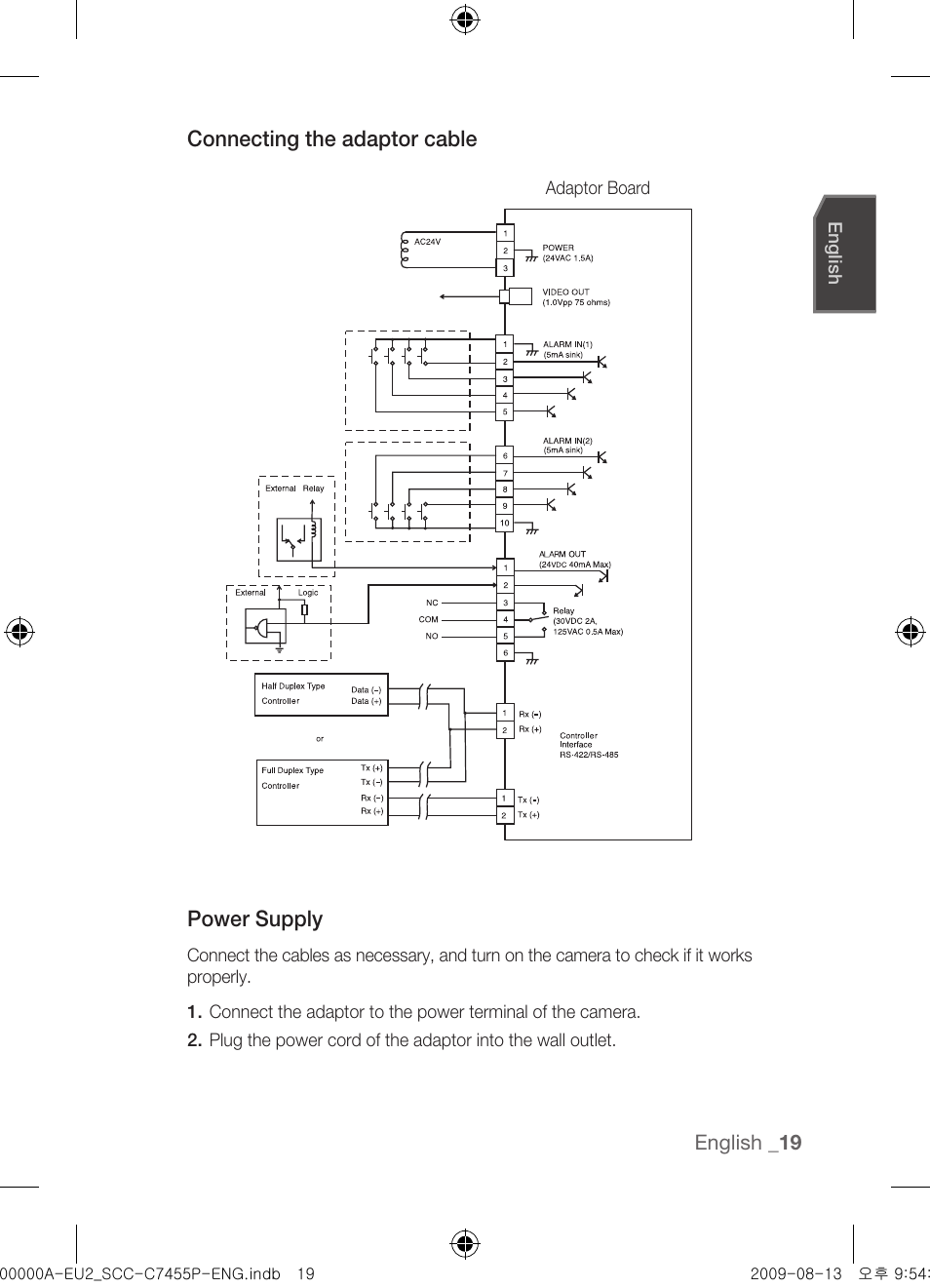 Samsung SCC-C7455P User Manual | Page 19 / 52