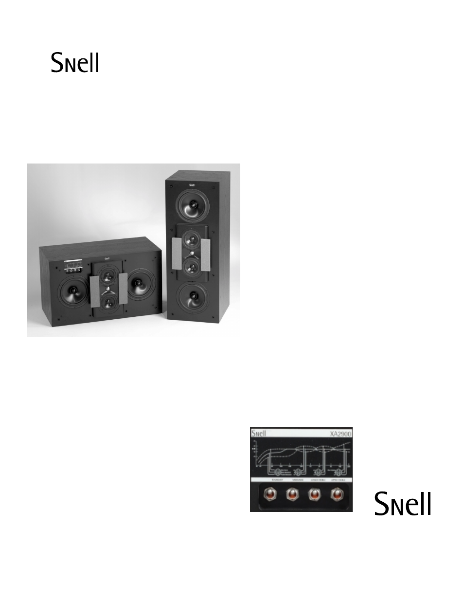 Snell Acoustics XA2900 User Manual | 1 page
