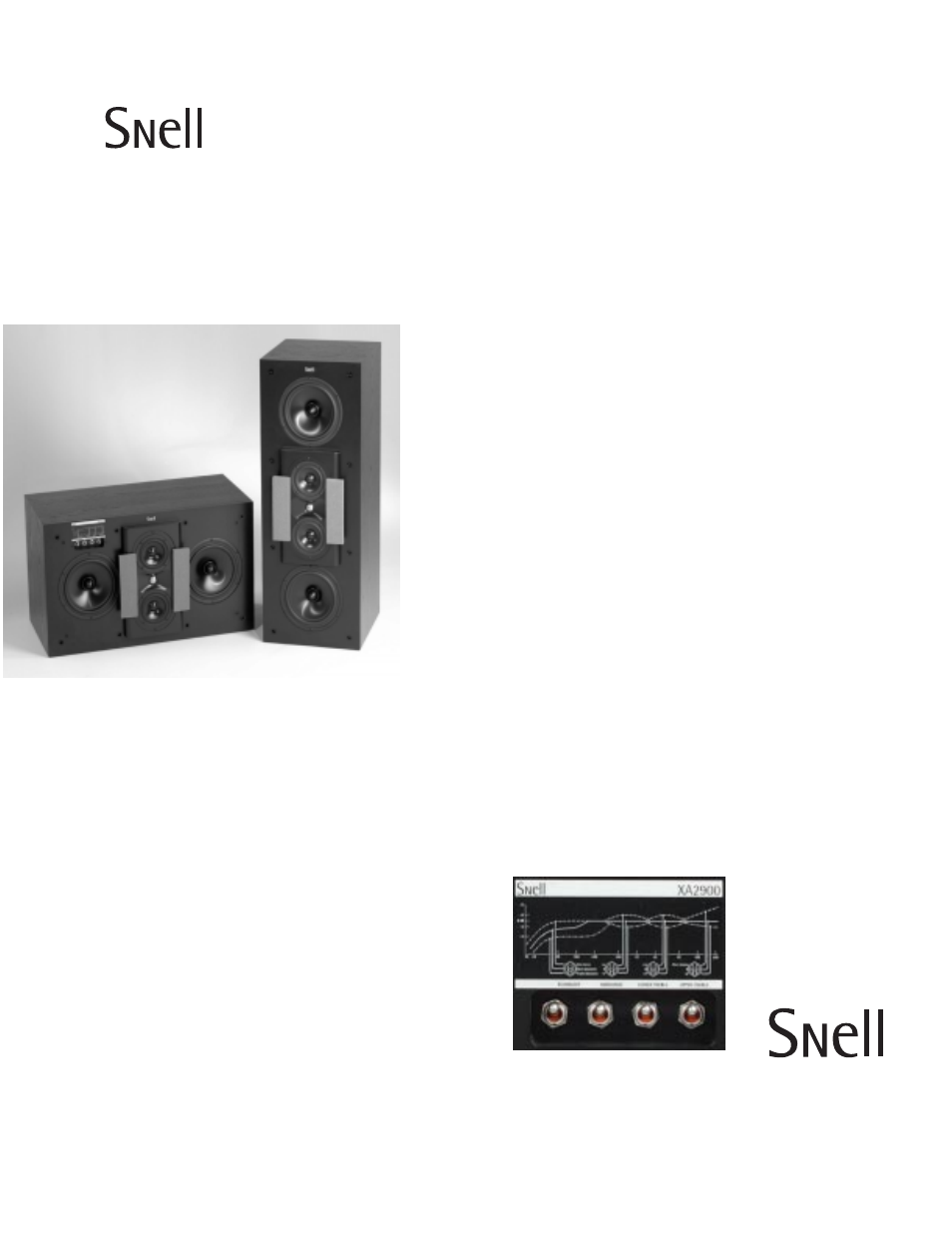 Snell Acoustics XA 2500 User Manual | 1 page