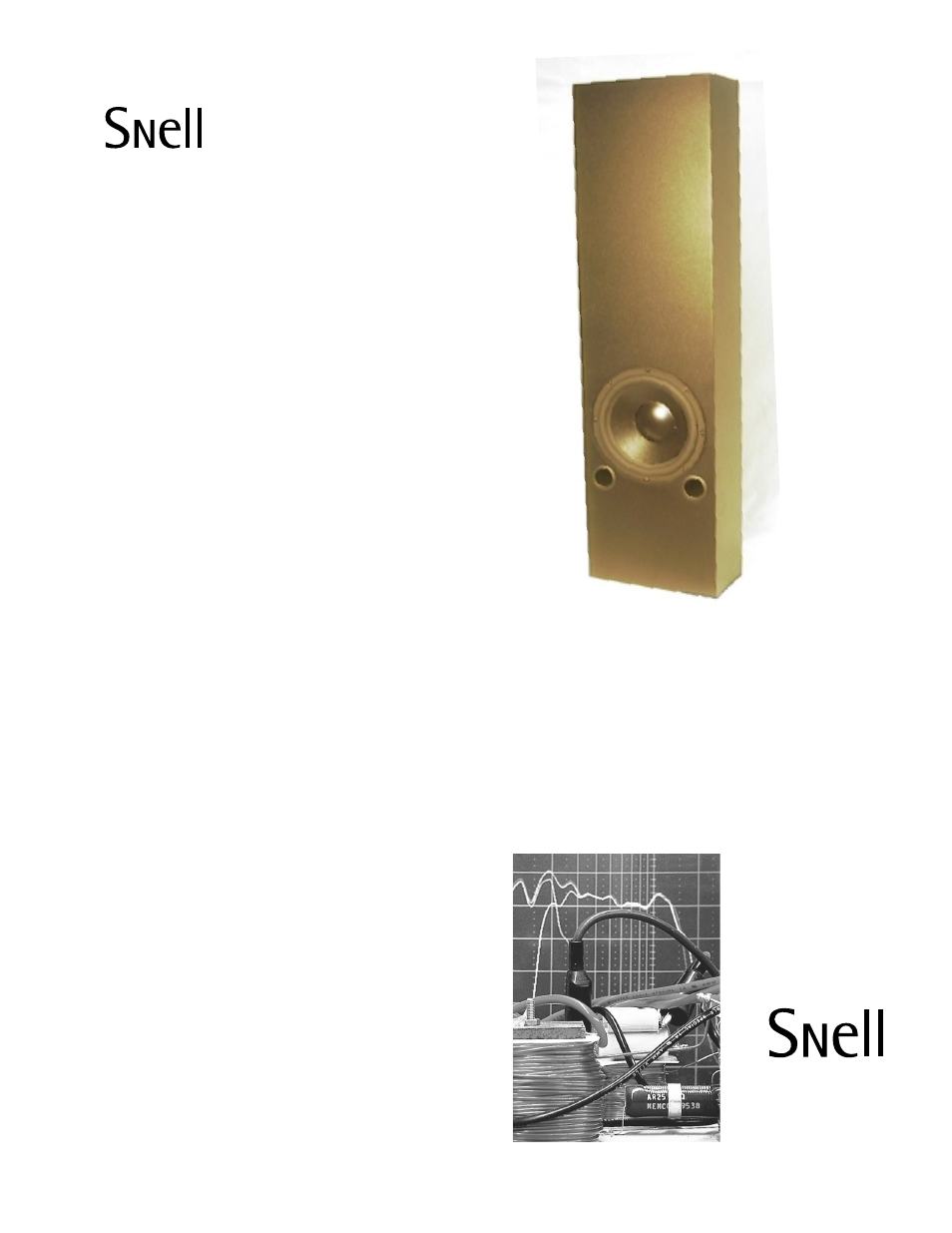 Snell Acoustics AMC Sub 10 User Manual | 1 page