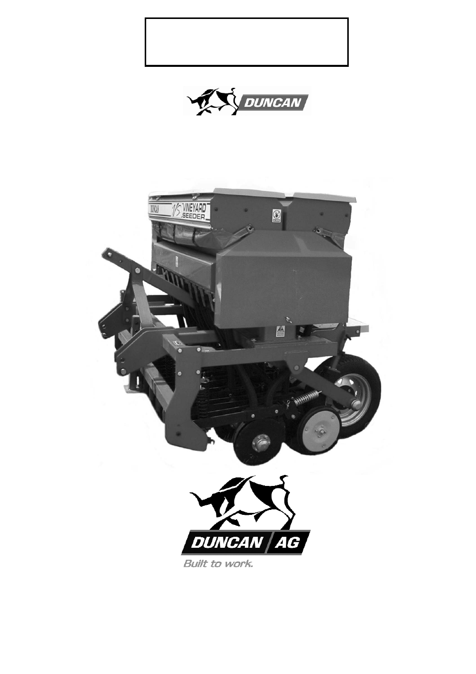Parts list, Vineyard seeder | Seymour Duncan VINEYARD SEEDER 67372 User Manual | Page 33 / 59