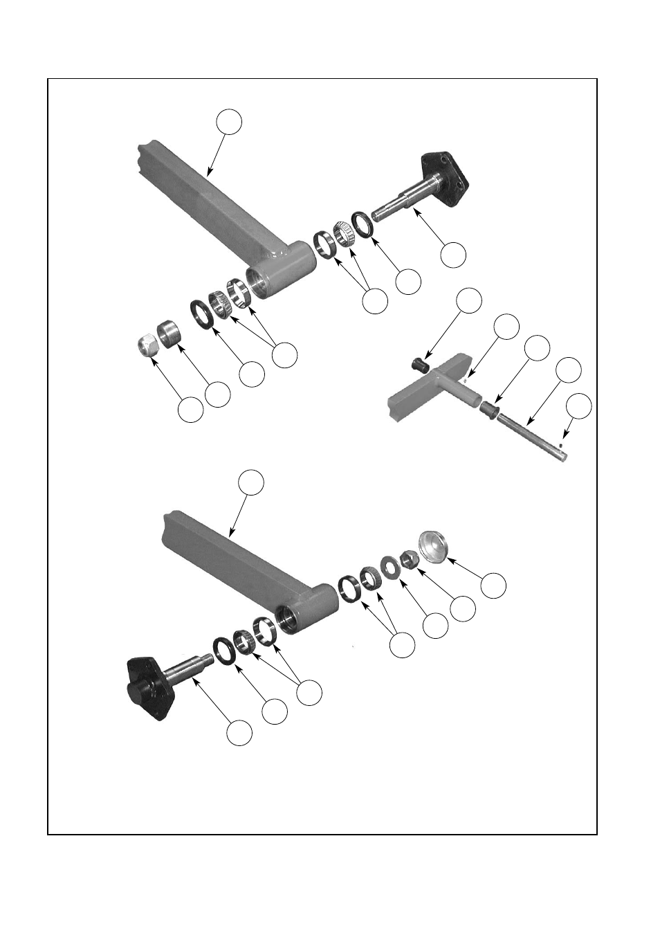 Vineyard seeder, Wheel leg & axle assembly | Seymour Duncan VINEYARD SEEDER 67372 User Manual | Page 38 / 59