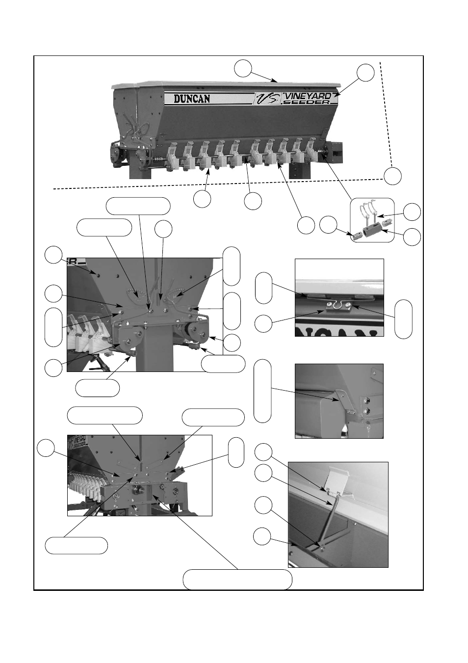 Vineyard seeder, Seedbox assembly | Seymour Duncan VINEYARD SEEDER 67372 User Manual | Page 52 / 59