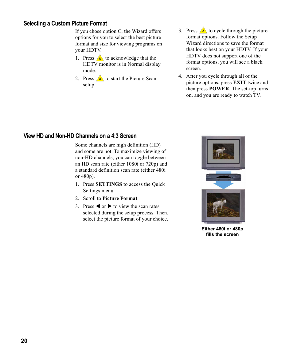 Scientific Atlanta 3270HD User Manual | Page 20 / 52