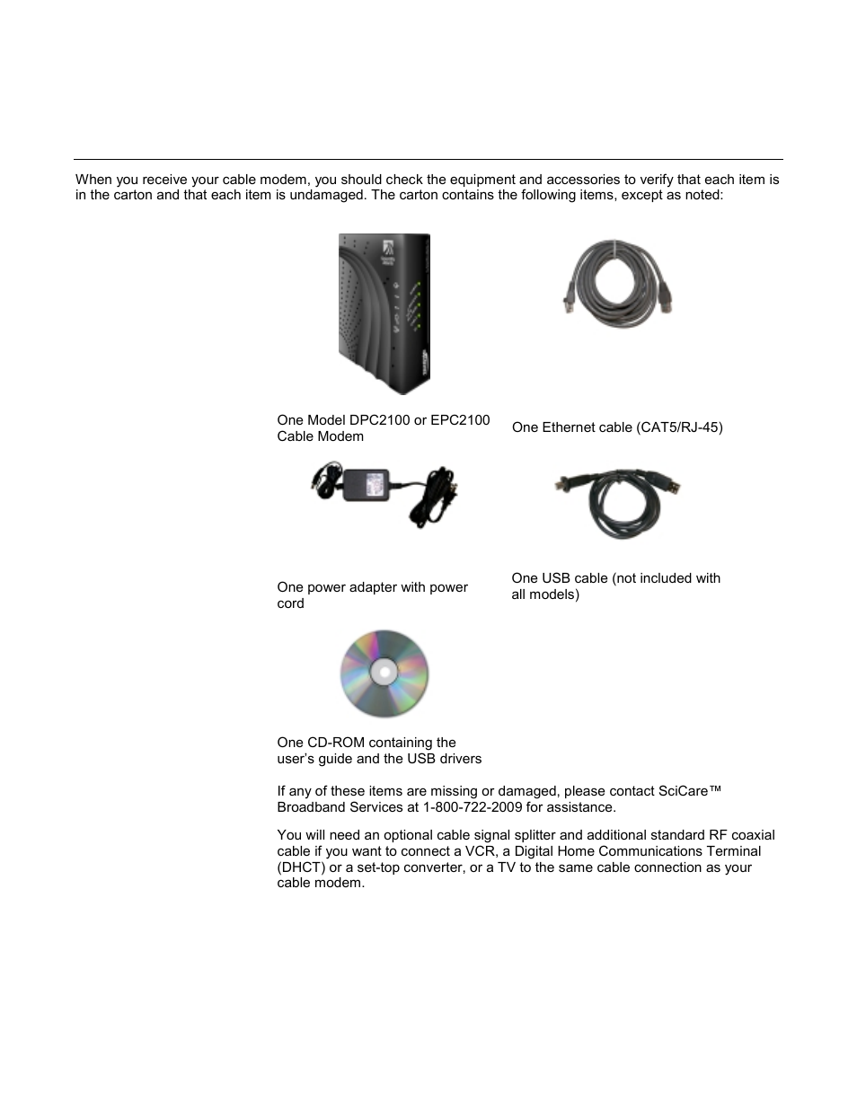 What’s in the carton | Scientific Atlanta WebSTAR DPC2100 User Manual | Page 6 / 26