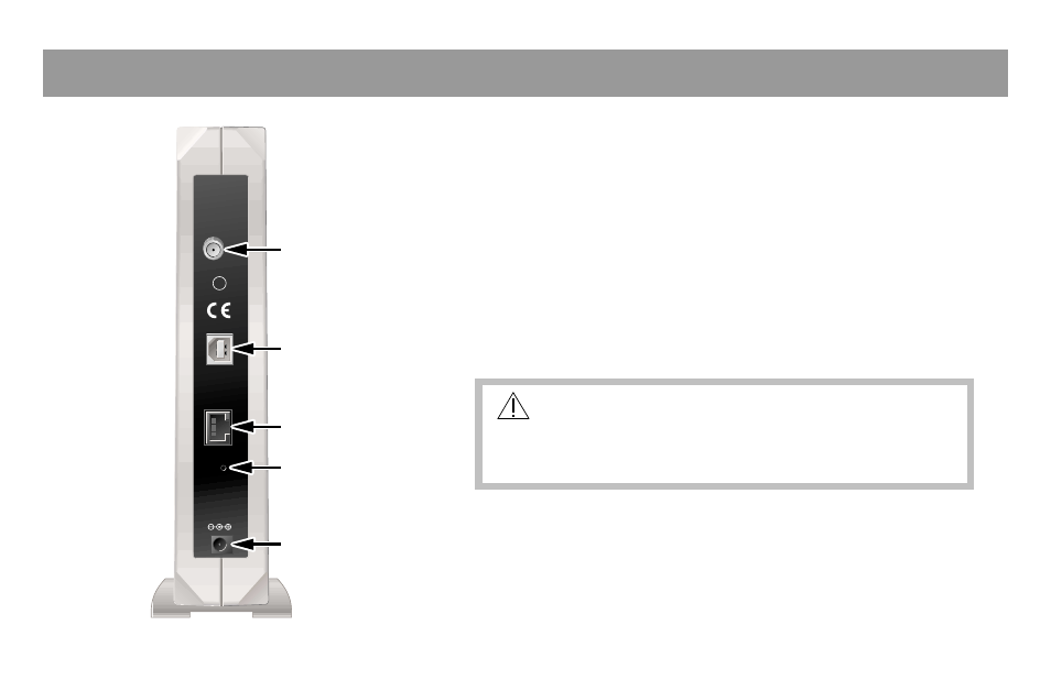 Webstar cable modem back panel, Back panel connections | Scientific Atlanta DPX110 User Manual | Page 10 / 20