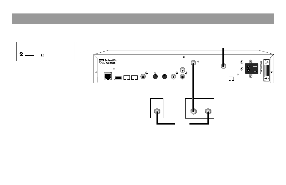 Connection diagrams, Connecting a non-stereo tv and a non-stereo vcr, Continued | Required cables, Cable input, 75 coaxial cables | Scientific Atlanta Digital Home Communications Terminal User Manual | Page 19 / 32