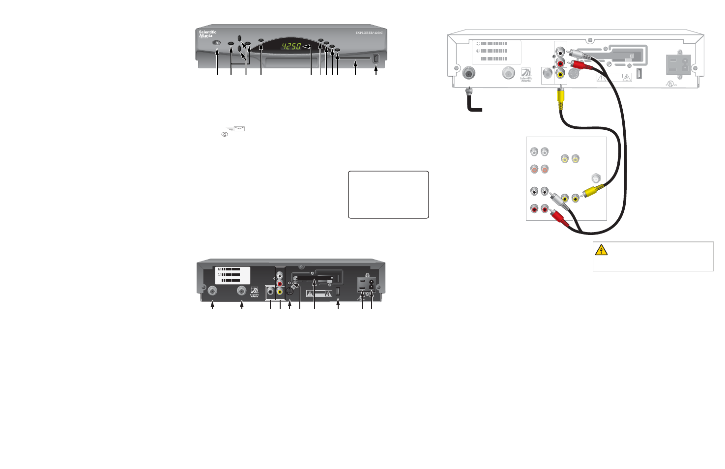 Place holder, Welcome, Safety first | The explorer eclub, Serial number, Watch tv, Automatic software updates, Performance tips, Installing the explorer 4250c digital set-top, Explorer 4250c digital set-top | Scientific Atlanta 4240C User Manual | Page 2 / 2