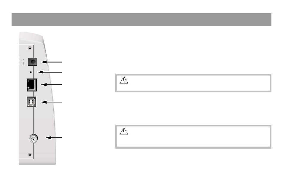 Webstar cable modem back panel, Back panel components | Scientific Atlanta Webstar DPX100 User Manual | Page 10 / 26