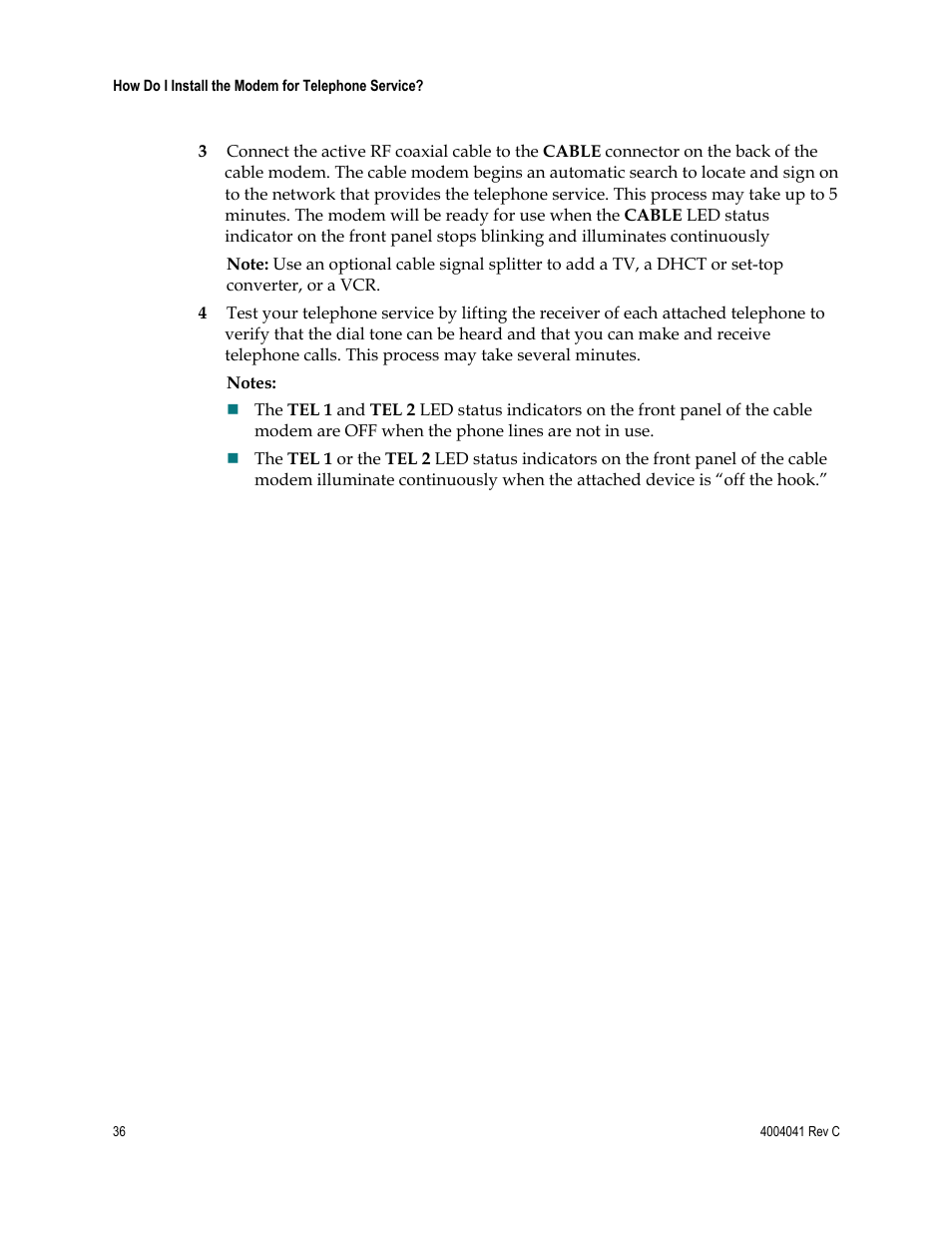 Scientific Atlanta EPX2203TM User Manual | Page 36 / 52