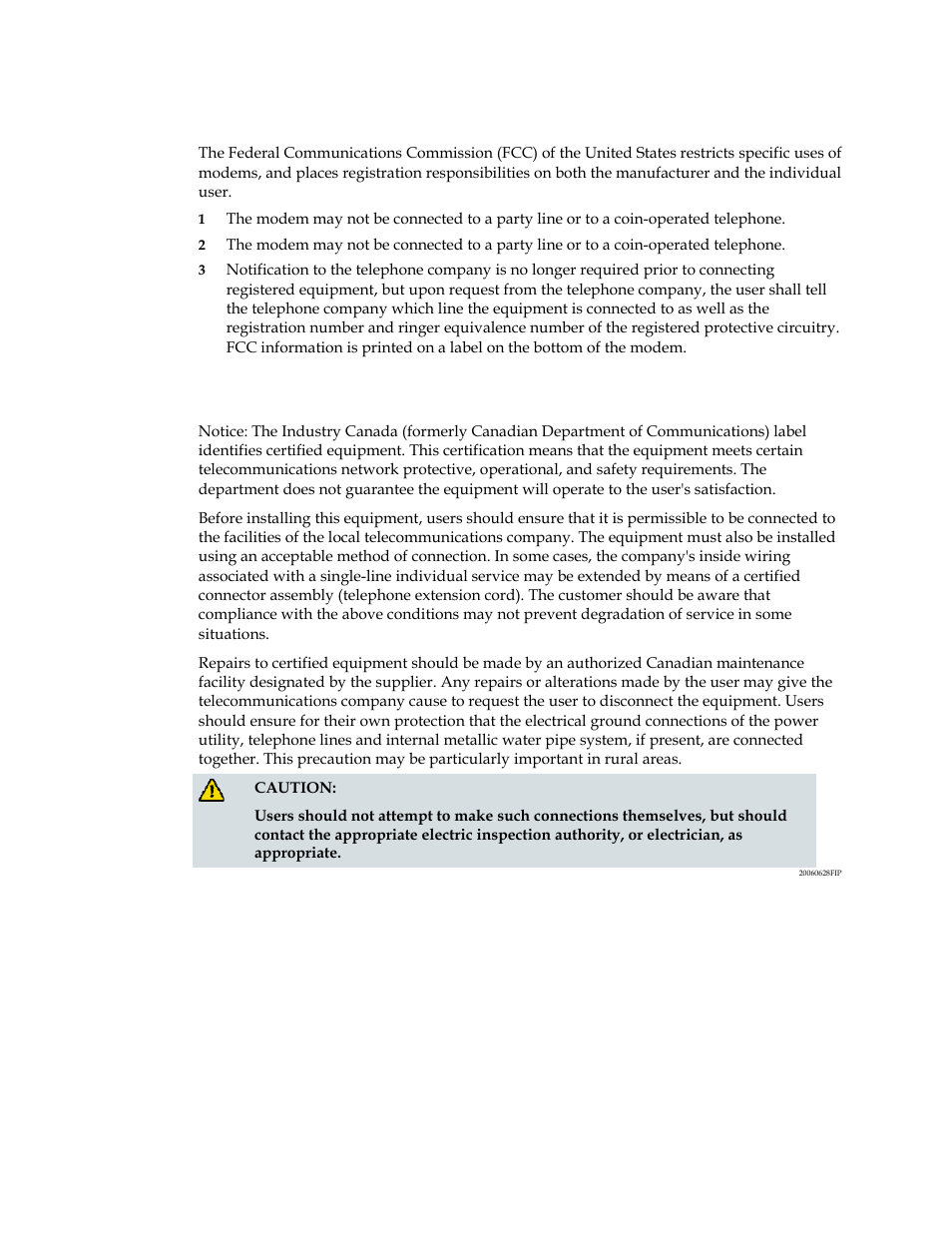 Fcc part 68, Ic (industry canada) notice | Scientific Atlanta DPX2213 User Manual | Page 50 / 52