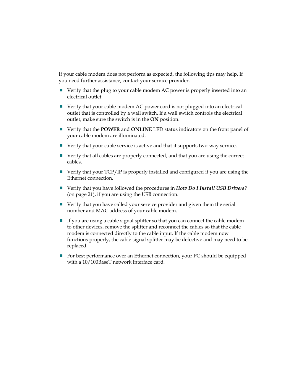 Tips for improved performance, Check and correct | Scientific Atlanta DPC2505TM User Manual | Page 27 / 33