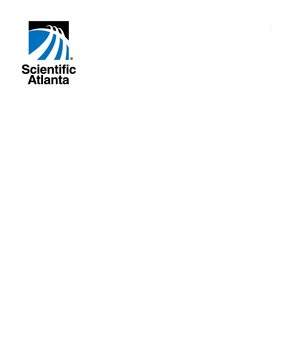Scientific Atlanta EXPLORER 8000HD User Manual | 20 pages