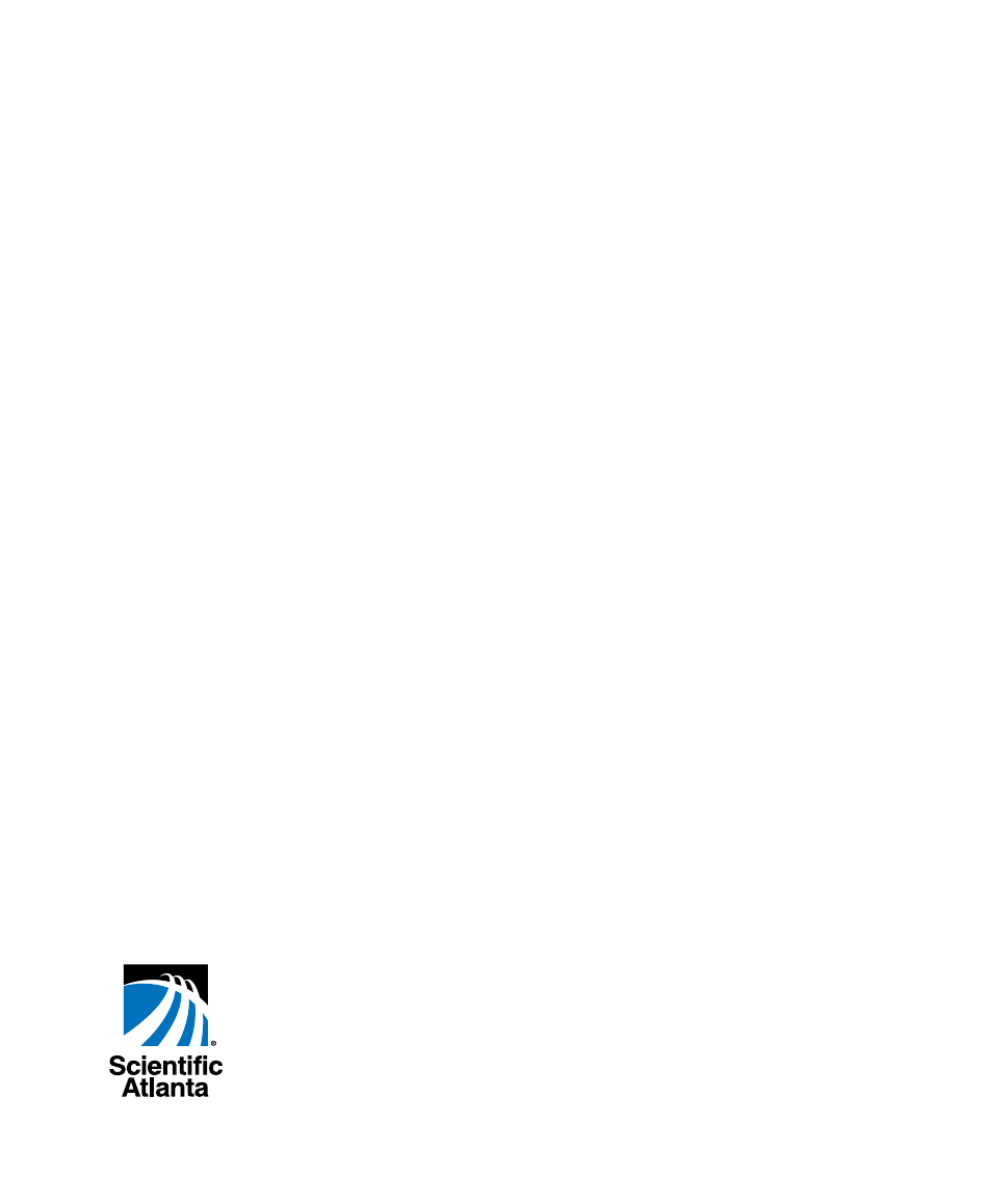 Scientific Atlanta Explorer HDTV Setup Wizard User Manual | Page 20 / 20