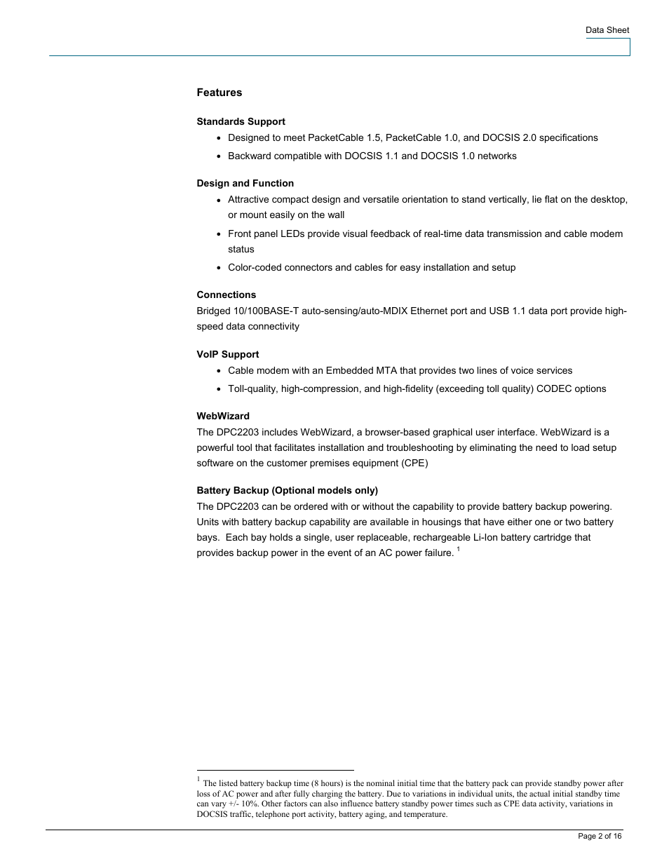 Scientific Atlanta DPC2203 User Manual | Page 2 / 16