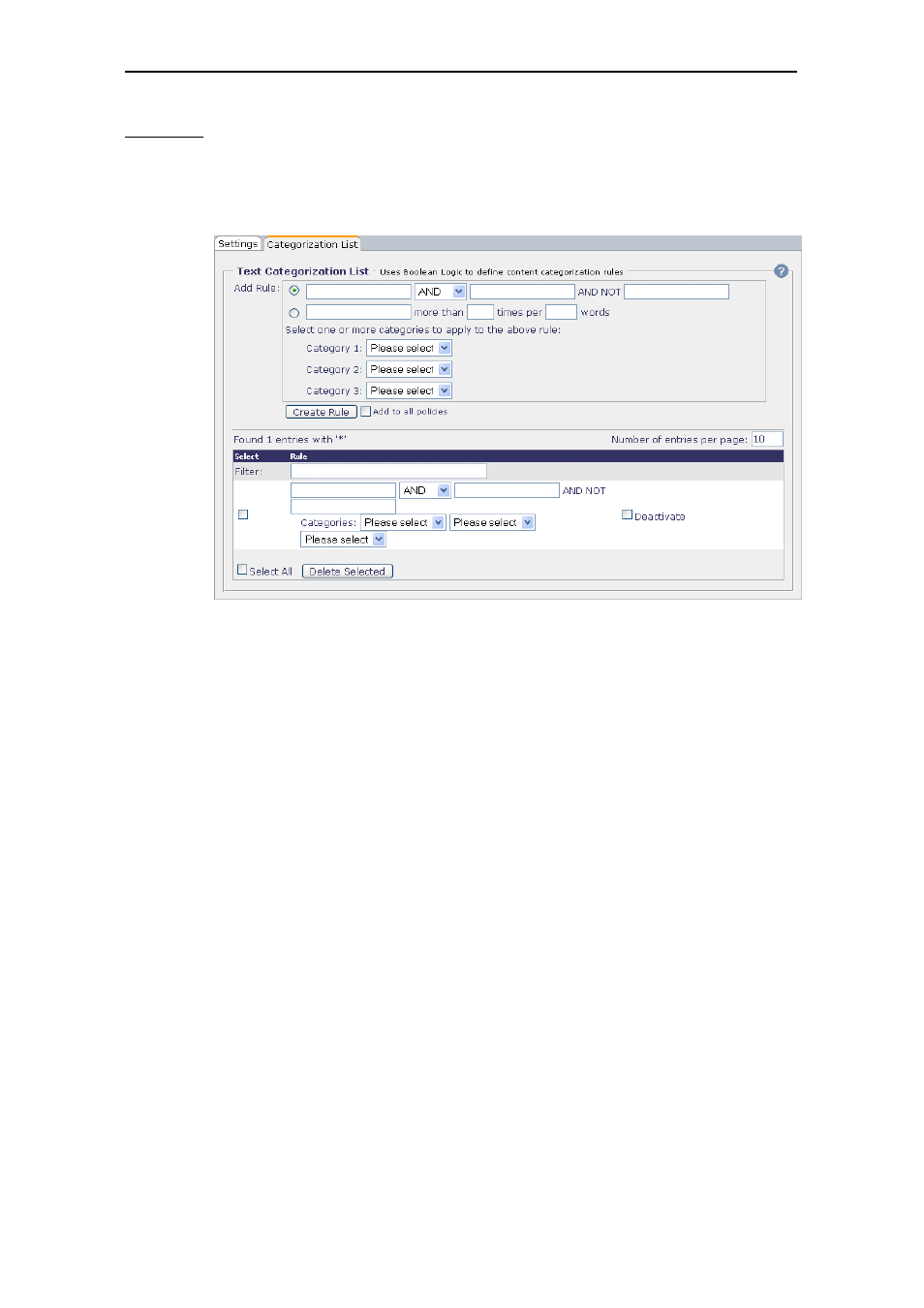 Categorization list, 2 categorization list | Secure Computing SSL Scanner User Manual | Page 131 / 191