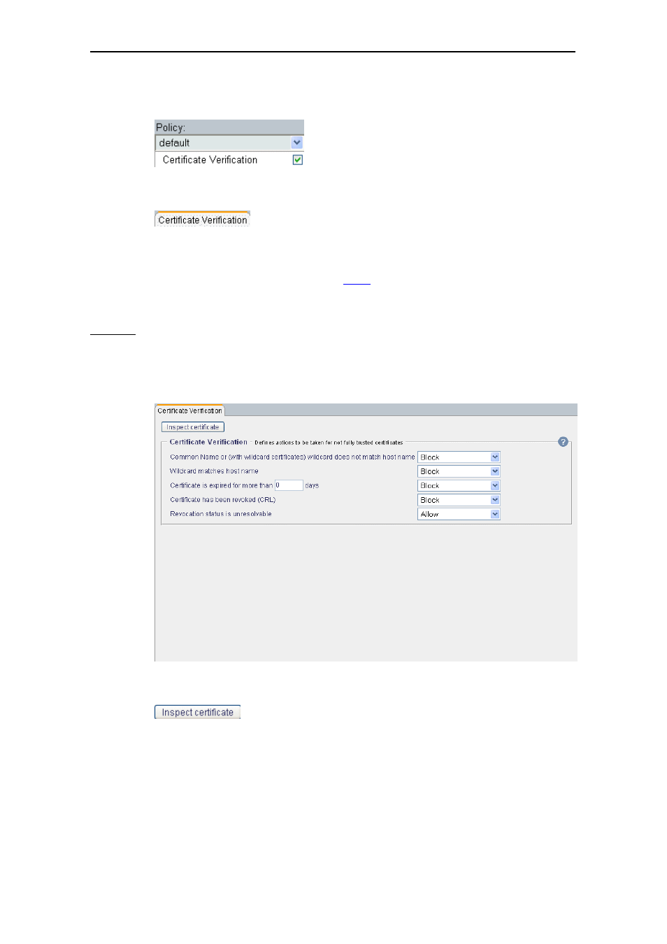 Certificate verification, 1 certificate verification | Secure Computing SSL Scanner User Manual | Page 166 / 191