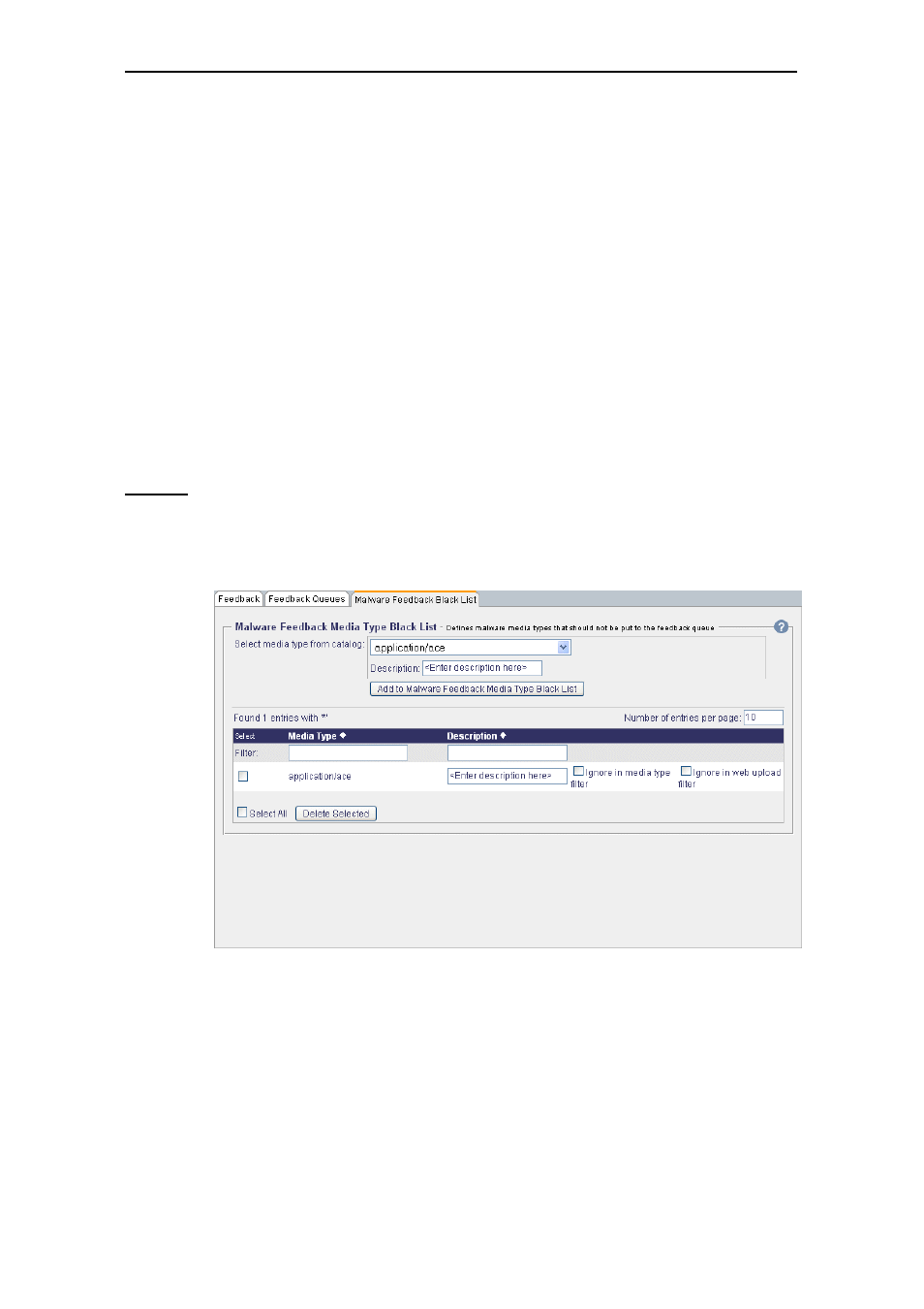 Malware feedback black list, 2 malware feedback black list | Secure Computing SSL Scanner User Manual | Page 50 / 191