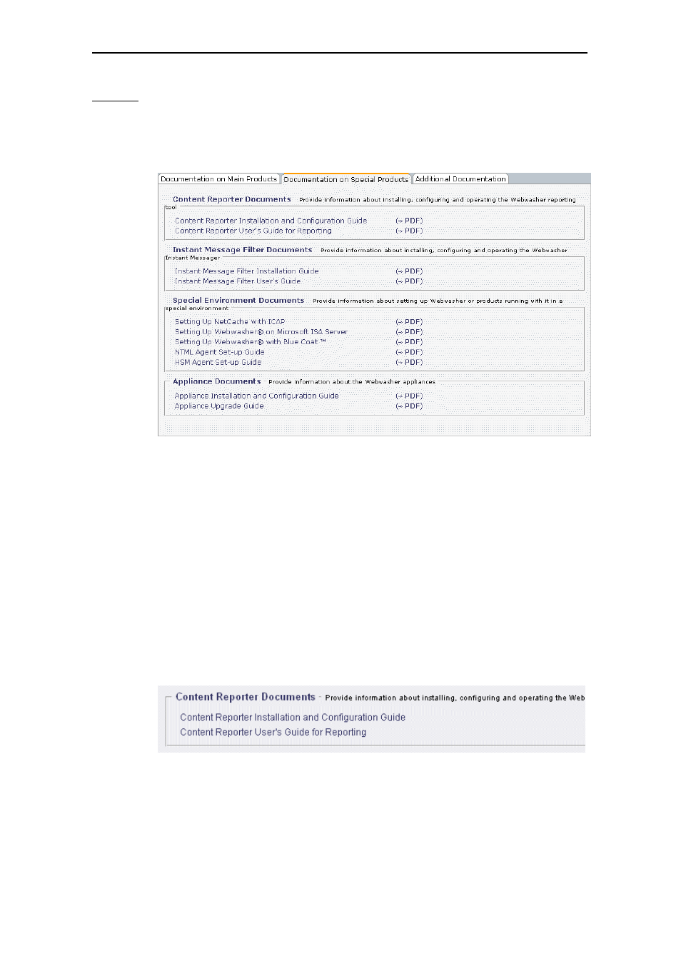 Documentation on special products, 2 documentation on special products | Secure Computing SSL Scanner User Manual | Page 57 / 191