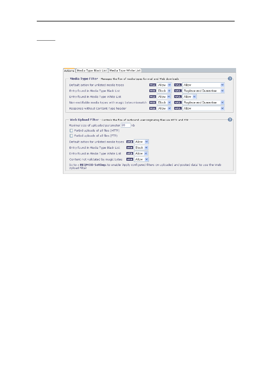 Actions, 1 actions | Secure Computing SSL Scanner User Manual | Page 79 / 191