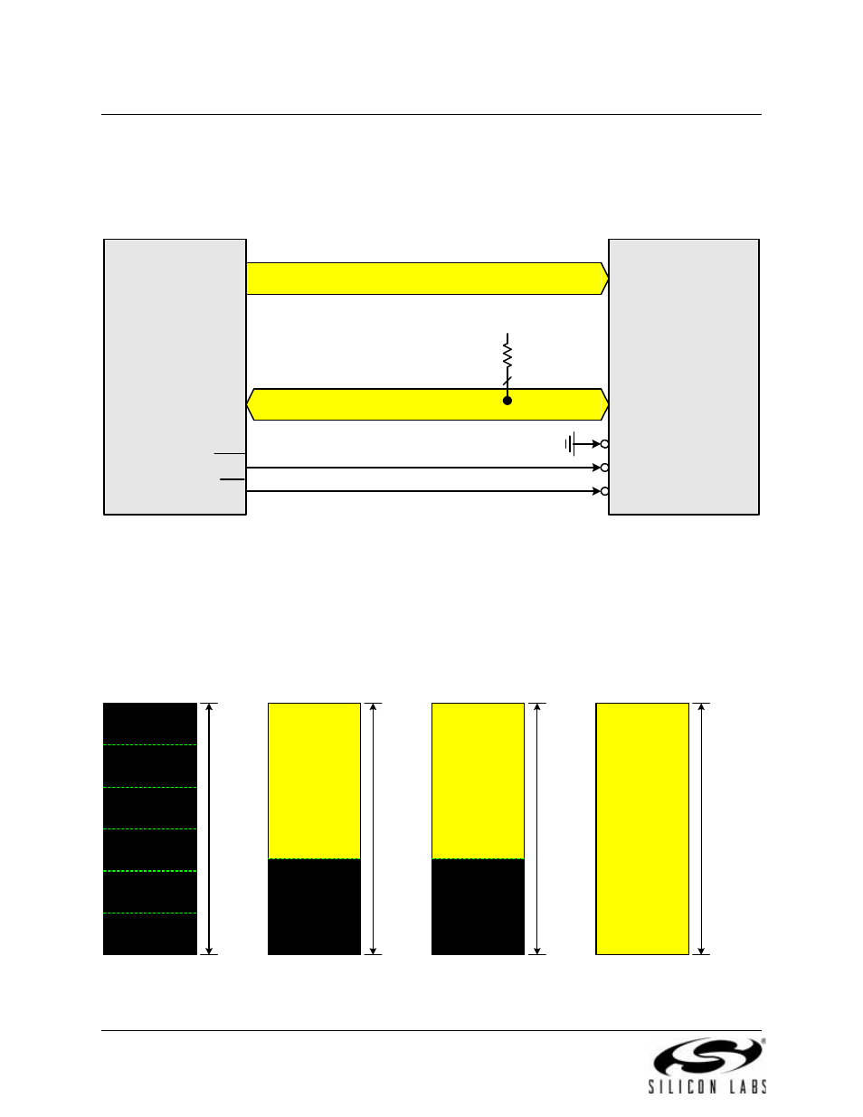 Non-multiplexed configuration, Figure 13.3. non-multiplexed configuration example, Memory mode selection | Figure 13.4. emif operating modes, E m i f, Optional) | Silicon Laboratories C8051F347 User Manual | Page 120 / 276