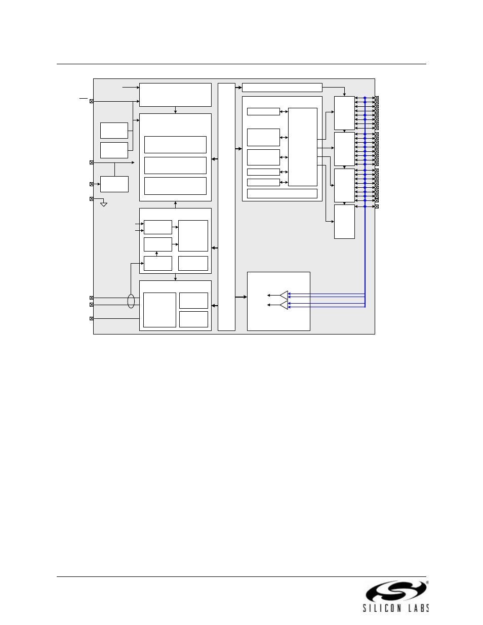 Figure 1.4. c8051f349/d block diagram, 22 rev. 1.3 | Silicon Laboratories C8051F347 User Manual | Page 22 / 276
