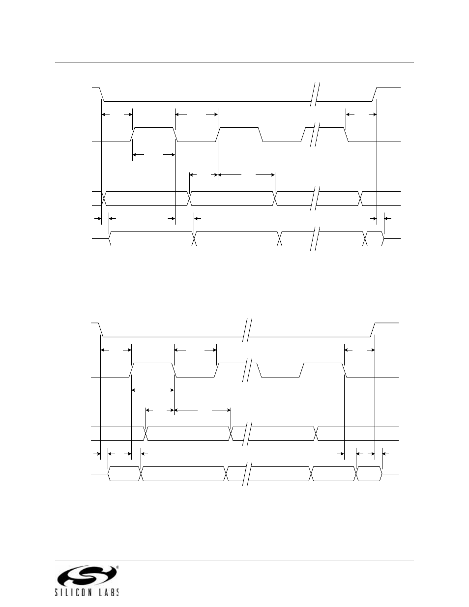 Figure 20.10. spi slave timing (ckpha = 0), Figure 20.11. spi slave timing (ckpha = 1) | Silicon Laboratories C8051F347 User Manual | Page 233 / 276