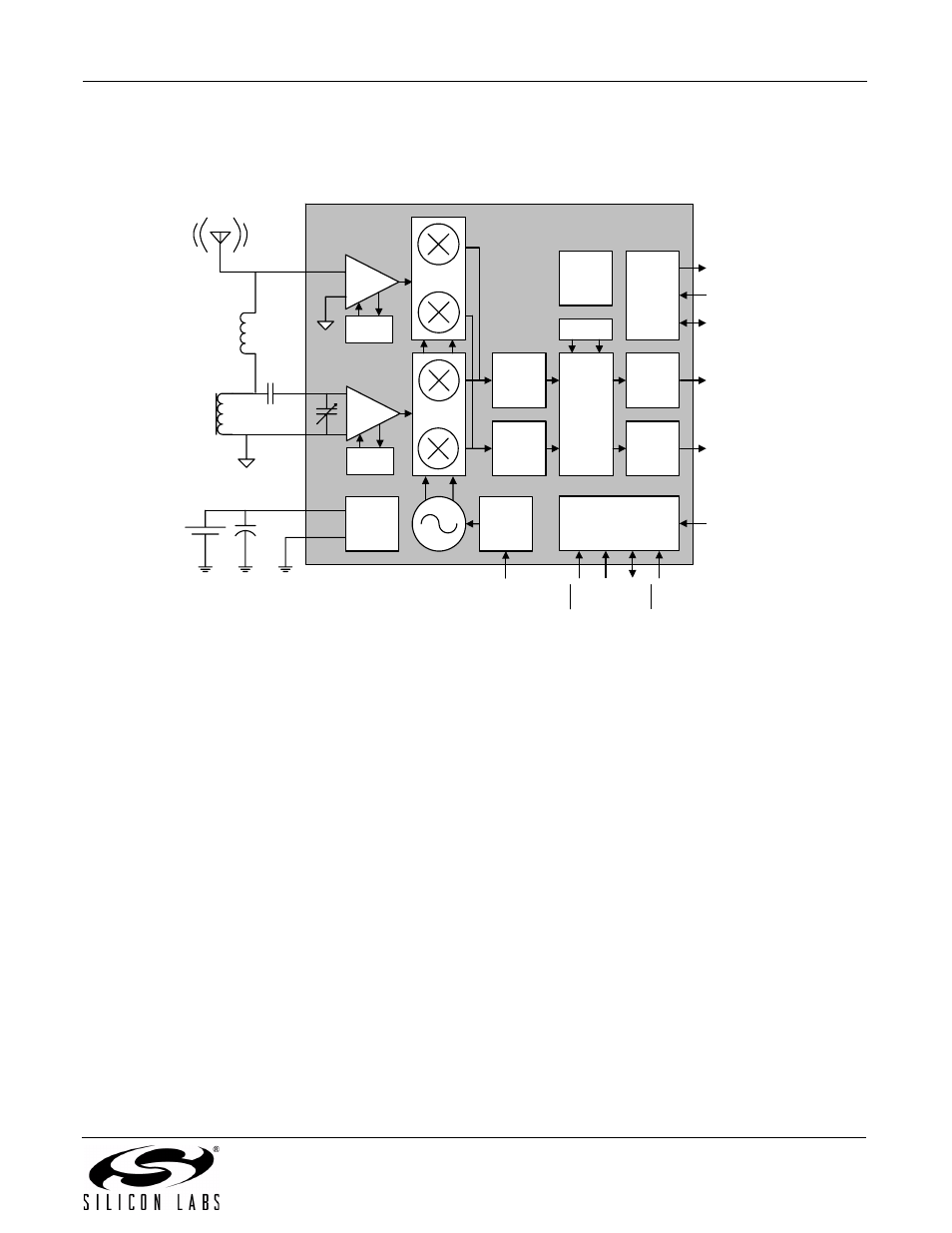 Functional description, Overview, Figure 9. functional block diagram | Silicon Laboratories SI4734/35-B20 User Manual | Page 19 / 38